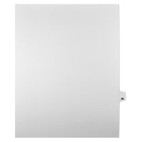 Markmaker - Intercalaires imprimes Legal, Blanc, 1/25th coupe, format lettre, sans trous, 25 tabs/PQT, 5 PQT/Boite, Numero 68-Intercalaires imprimes Legal