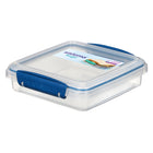 Contenant à sandwich Sistema, 450 ml, couleurs variées-Empilables et utilisables en toute sécurité au lave-vaisselle (panier supérieur), au micro-ondes (sans couvercle), au réfrigérateur et au congélateur.