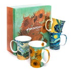 McIntosh Van Gogh Tasses avec boîte-cadeau - Paquet de 4 - 11 oz-Capacité de chaque tasse: 325 ml ou 11 oz environ.