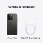 Apple - iPhone 14 Pro 6.1 po ecran Liquid Retina XDR, 1 To, Noir infini, Bell et Virgin Plus-iOS 16 et toutes ses options de personnalisation, de communication et de partage
