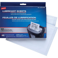 Staples® - Feuilles de lubrifiant pour déchiqueteur, paq./12-Facile à utiliser ! Aucun déversement possible. Aucun dégât possible.