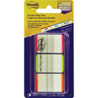 Post-it® - Onglets durables pour classement, 1 po, couleurs variées, paq./66-Onglets autocollants pour identification rapide de dossiers, de fichiers, de livres et de catalogues