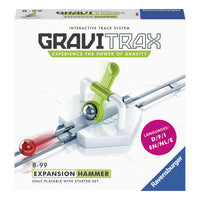 Ravensburger Gravitrax Bloc d'Action Marteau-Contenu: 1 bloc d'action marteau, 1 rail long, 2 rails moyens, 3 rails courts, 1 guide d'utilisation