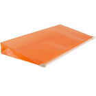 Jam Paper Enveloppe de plastique de style livret à fermeture à glissière, no 10 (5 x 10 po), orange, 12/paquet-Taille : 5 x 10 po