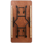 Flash Furniture – Table pliante rectangulaire de 60 pouces avec dessus à revêtement au fini transparent (YTWTFT30X60TBL)-Dessus contreplaqué épais de 0,5 pouce