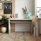 Mr, Kate - Bureau Winston - 121cm L x 74,2cm H x 50cm P - Noyer clair-Dimensions Globales: 121cm L x 74,2cm H x 50cm D