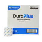 DuraPlus - Papier hygiénique 1 épaisseur - Blanc - Paquet de 48-4