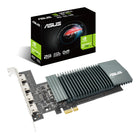 Carte graphique ASUS GeForce GT 710 avec 4 ports HDMI et refroidissement passif-4 x ports HDMI pour y brancher jusqu’à 4 moniteurs et gagner en productivité