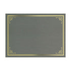 Geographics - Couvertures Grises pour documents et certificats - 8.75" x 11.25" - Papier de canne à sucre - Paquet de 5-Protège-documents en papier de canne à sucre