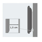 Supp TV mural fixe très mince de Techly,30 à 50 po-2