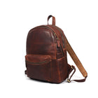 Tolredo Cronos Leather Backpack Bag - Brown-Corps entièrement en cuir, 100% cuir véritable de première qualité