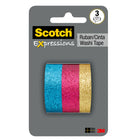 Scotch - Ruban washi Expressions, tailles assorties, 3 rouleaux/paquet (C1017-3-P2)-Ruban Washi