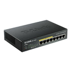 D-Link – Commutateur 8 ports de bureau Gigabit non administrable, avec 4 ports PoE (DGS-1008P)-4 ports PoE fournissent jusqu'à 30 watts, offrant un total des possibilités PoE de 68 watts