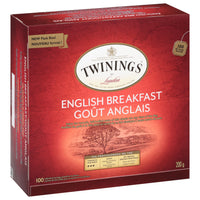 Twinings of London - Thé Goût anglais - Paquet de 100-Thé noir de spécialité