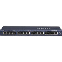 Netgear - Commutateur de table ProSafe Gigabit 16 ports-16 connexions Ethernet haute vitesse, auto-détecteur 10/100/1000 Mbps