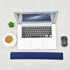 DAC Repose-poignets de clavier à bord droit Super-Gel MP-128, 18 1/8 x 2 1/4 x 1 (po), bleu-Coussin Super-GelTM, recouvert de Lycra®