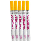 JAM Paper - Marqueur de peinture opaque à pointe fine - Jaune - Paquet de 5 (7665914g)-Marqueur de peinture opaque à pointe fine idéale pour la calligraphie et permettant de tracer des motifs complexes