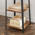 Vasagle - porte-manteau marron rustique avec étagères de rangement-Design industriel