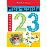 Scholastic Les Jeunes Apprenants Flashcards, 123-L’ensemble contient 26 cartes éclair dans une boîte solide pour un rangement facile