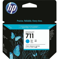 HP - Cartouche d'encre cyan 711 (CZ130A)-Cyan