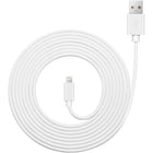 Exian - Câble Lightning USB, 3 m, blanc-Appareils compatibles : iPhone 6/iPhone 6 Plus/5s/5c/5, iPad Air/iPad Air 2, iPad mini 3/mini 4/mini, iPad 4e génération, iPod nano 7e génération et plus encore