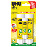 Bâtons de colle UHU - 40 g - paquet de 2-Formule sécuritaire, sans acide et non toxique, composée à 98 % d’ingrédients naturels