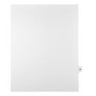 Markmaker - Intercalaires imprimes Legal, Blanc, 1/15th coupe, format lettre, sans trous, 25 tabs/PQT, 5 PQT/Boite, Numero 87-Intercalaires imprimes Legal