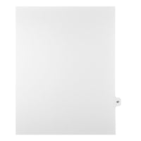 Markmaker - Intercalaires imprimes Legal, Blanc, 1/15th coupe, format lettre, sans trous, 25 tabs/PQT, 5 PQT/Boite, Numero 87-Intercalaires imprimes Legal