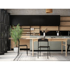 CB Office Tactic Multi-Purpose Armless Stacking Chairs - Black - 4 Pack-Siège (L x H): 14,4 po x 12,6 po