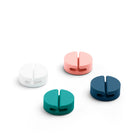 Poppin – Pinces à câble modernes - couleurs variées-Pelez et collez sur toute surface lisse