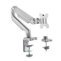 Uplite – Support articulé à ressort mécanique entièrement réglable pour un moniteur de jusqu'à 32 po, argent (UPMM32M)-Convient à la plupart des écrans de 17 po à 32 po de taille et de 18 lb de poids avec des trous de montage de 75x75mm ou 100x100mm à l'arrière