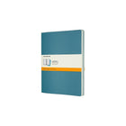 Moleskine – Cahier journal, très grand, ligné, ens. de 3, bleu ardent, couverture souple-Couverture en carton épais souple, bleu ardent