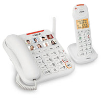 VTech - Téléphone avec/sans fil amplifié avec répondeur (SN5147)-1 ligne