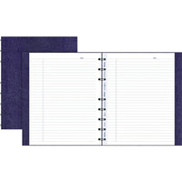 Blueline® - Cahier MiracleBind à couverture rigide, 9-1/4 po x 7-1/4 po, mauve genre lézard, 150 pages-Reliure à double spirale, couverture genre lézard