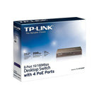 TP-LINK – Commutateur de bureau 8 ports 10/100Mbps - 4 Ports PoE (TL-SF1008P)-Témoins DEL pour l'alimentation, la connexion, l'activité et la vitesse