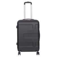 Nicci - 24" Valise de taille moyenne  Deco - Noir-Coque extérieure en ABS