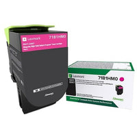 Lexmark - Cartouche de toner CS/X417/517 haut rendement, programme de retour, magenta (71B1HM0)-Magenta