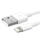 Exian - Câble Lightning USB, 3 m, blanc-Se connecte à votre iPhone, iPad ou iPod à l’aide d’un connecteur Lightning et recharge/synchronise lorsque vous branchez le connecteur USB dans un chargeur mural ou dans un ordinateur