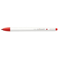 Zebra - ClickArt Retractable Marker Pen - Rouge-Parfait pour la journalisation, le codage couleur, le dessin et l’écriture quotidienne