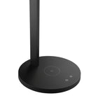 Sheffield Home - Minimalist Lampe de Travail LED de Chargement Sans Fil-Aluminium anodisé noir mat, abat-jour en acrylique givré