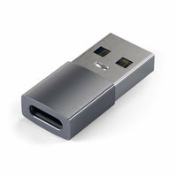 Satechi Adaptateur aluminium Type A vers Type C - Gris Sidéral-Avec l'adaptateur Satechi USB vers USB-C, vous pouvez enfin connecter vos nouveaux appareils Type-C aux anciens ports USB.