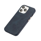 General Supply Goods + Co Vegan Leather Case for iPhone 13/13 Pro - Navy-Cuir végétal doux