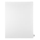 Markmaker - Intercalaires imprimes Legal, Blanc, 1/15th coupe, format lettre, sans trous, 25 tabs/PQT, 5 PQT/Boite, Numero 90-Intercalaires imprimes Legal