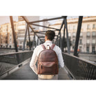 Tolredo Cronos Leather Backpack Bag - Brown-10