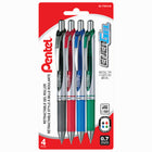 Pentel - Stylos à encre gel liquide EnerGelMC - pointe rétractable - 0,7 mm - bleu - paquet de 4-La technologie d’encre haute performance combine les meilleures qualités des encres liquides et gel pour une expérience d’écriture super lisse