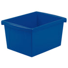 Storex bac de rangement scolaire - 4 gallons (15L) - couleurs assorties - paquet de 6-Fait de robuste, résistant à tomber en plastique