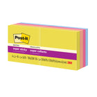 Post-it - Feuillets super collants - 2 po x 2 po - Collection Summer Joy - 720 feuilles - Paquet de 8-Disponible en 90 feuilles/bloc, 8 blocs/paquet
