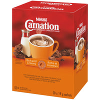 Carnation - Chocolat Chaud, 19g, paquet de 50-Riche et cremeux chocolat chaud