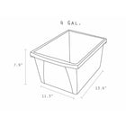 Storex bac de rangement scolaire - 4 gallons (15L) - couleurs assorties - paquet de 6-Fun, les couleurs vives sont parfaits pour la couleur de codage STEM