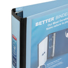 Staples - Reliure Better Binder - 1½ po - bleu-Grâce à la fenêtre transparente, ces reliures sont de bonnes reliures de présentation